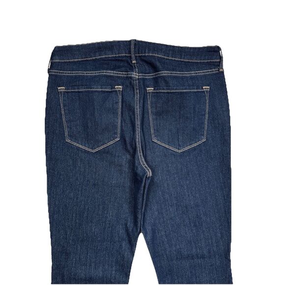 Old Navy Mid Rise Wow Bootcut Jeans 12 (32x31.5) Dark Wash Blue Stretch Womens - Picture 8 of 9